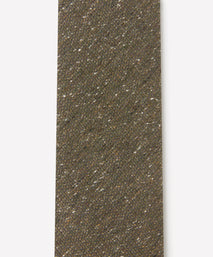 Olive Textured Slub Silk Tie