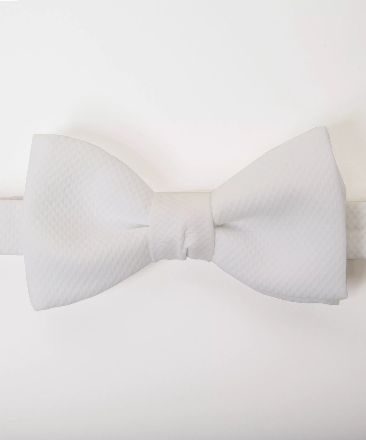 White Marcella Pre-Tied Bow Tie