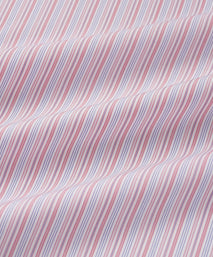 Pink & Blue Classic Fit Supraluxe Multi Stripe Formal Shirt