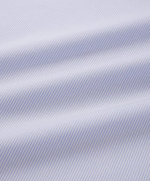 Sapphire Blue & White Slim Fit Double Cuff Panama Thin Stripe Formal Shirt